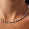 Diamond and Sapphire Necklace
