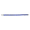 Men's Silver & Lapis Bead Bracelet