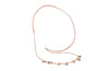 SHIVA Rose Gold Double Slim Tassle Bangle