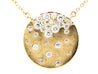 Diamond Flush Set Disc Pendant