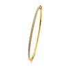 14K Diamond Bangle