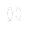 14K White Gold Threader Earrings