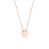 Mini Rose Gold Disc Necklace