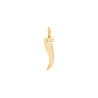 14K Yellow Gold & Diamond Italian Horn Pendant