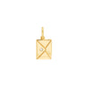 14K Yellow Gold Envelope Pendant
