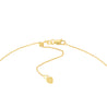 14K Yellow Gold Bar Necklace With Diamond Accent