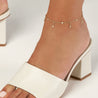 Gold Dangle Disk Anklet