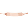 14K Rose Gold Engravable ID Open Cuff Bangle
