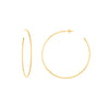 14K Yellow Gold Open Hoop Earrings