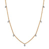 14K Yellow Gold Diamond By The Yard Choker