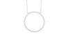 Open Circle Diamond Pendant