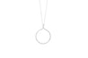 Timeless White Gold Diamond Pave Open Circle Pendant