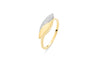 Contemporary Diamond and Gold Ring