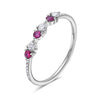 Ruby and Diamond Stackable Ring