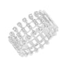 White Gold Diamond Pave Vertical Design Ring