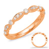 14K Rose Gold Stackable Band