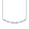 White Gold & Diamond Bar Necklace